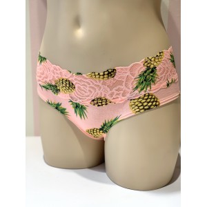 Трусики хипcтеры Victoria’s Secret Lace Hipster panty pineapple print