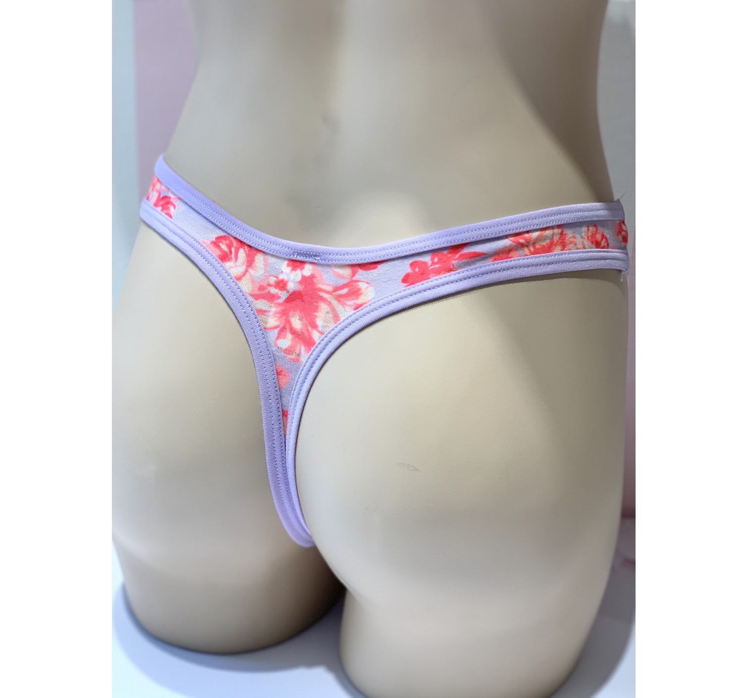 Трусики стринги  Victoria’s Secret PINK Flower print Thong panty