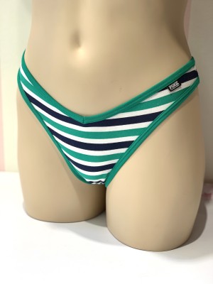 Трусики полосатые стринги Victoria’s Secret PINK Thong panty