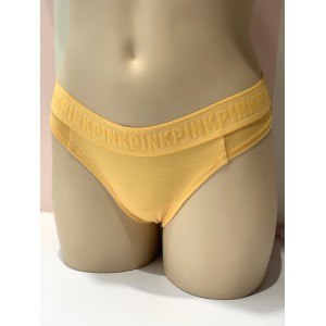 Трусики стринги Victoria’s Secret Thong panty PINK logo 