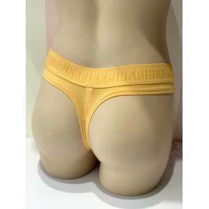 Трусики стринги Victoria’s Secret Thong panty PINK logo 