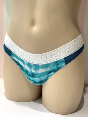 Трусики стринги Victoria’s Secret PINK Logo Water print Thong panty