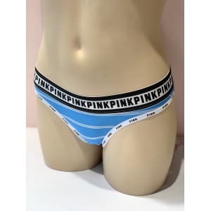 Трусики стринги Victoria’s Secret PINK Thong panty logo stripes