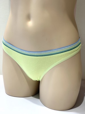 Трусики стринги Victoria’s Secret Green Thong panty с люрексом
