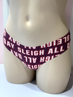 Трусики безшовні стрінги з мереживом Victoria's Secret PINK Thong panty