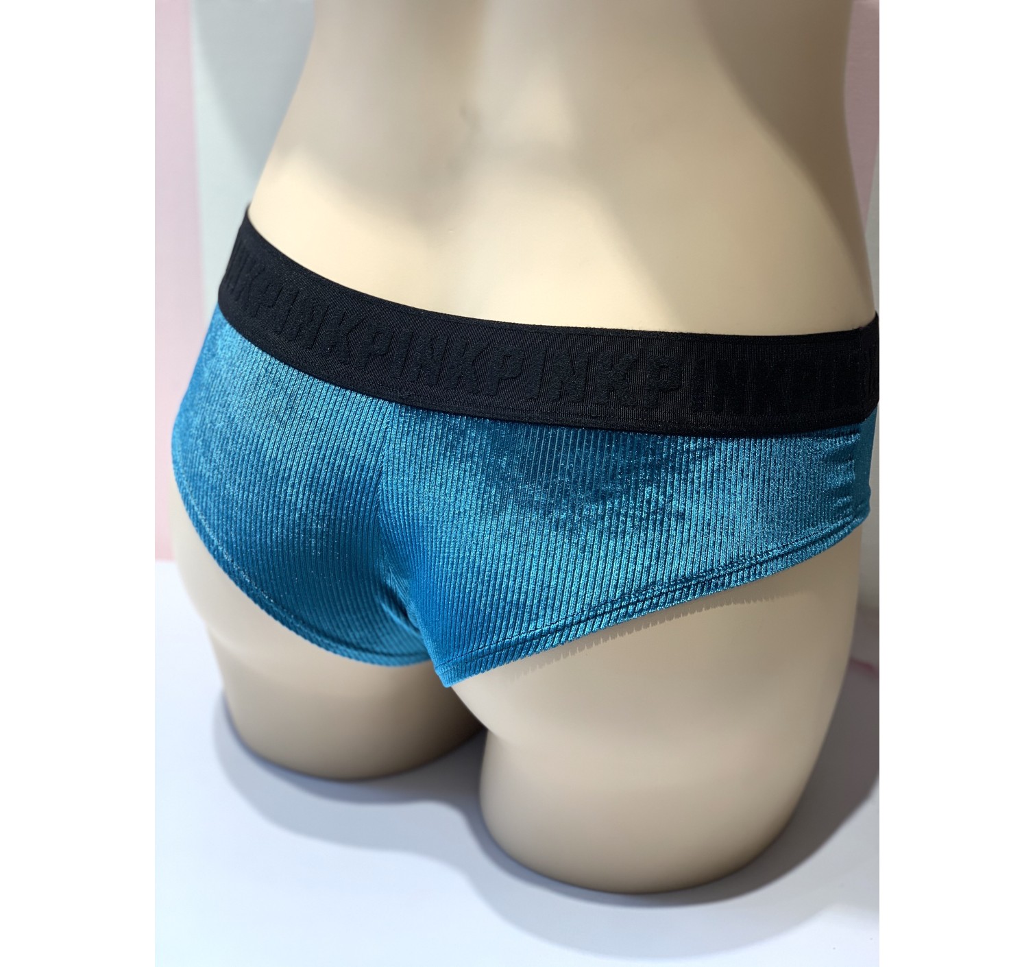 Трусики чикстер Victoria’s Secret PINK logo Cheekster / Tanga panty