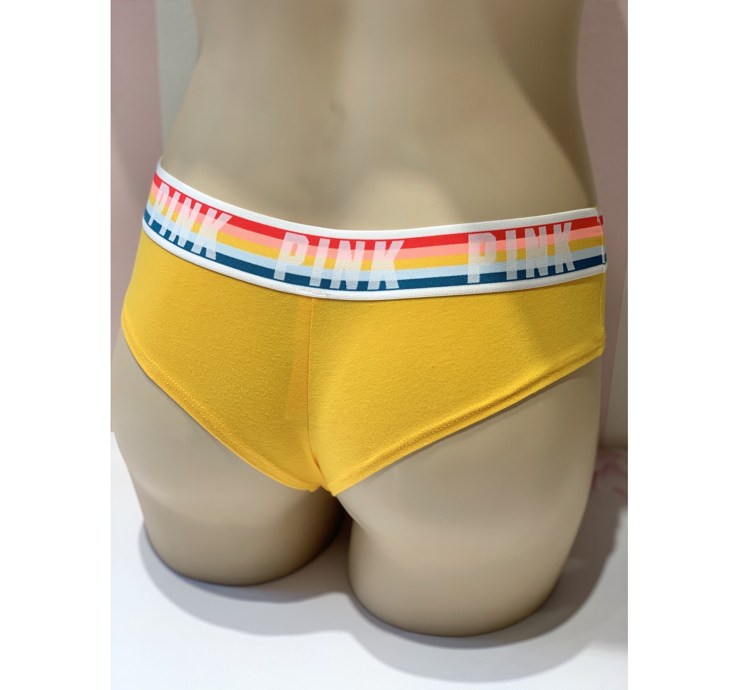 Трусики желтые Victoria’s Secret PINK Cheekster panty