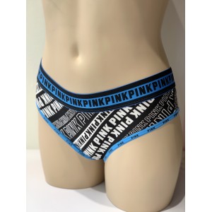 Трусики Victoria’s Secret PINK Cheekster Blue logo print