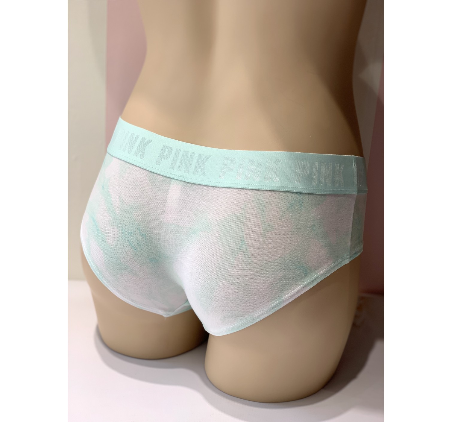 Трусики хипстер Victoria’s Secret PINK Hipster panty sky mint print