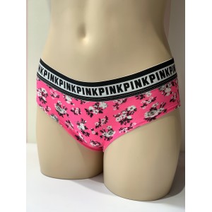 Трусики хипстер Victoria’s Secret PINK Hipster panty neon pink flower print