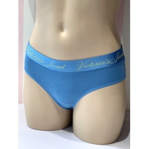 Трусики хипхаггеры Victoria’s Secret Blue logo Hiphugger panty