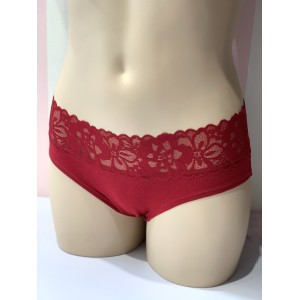 Трусики хипхаггеры Victoria’s Secret Red Lace Hiphugger panty