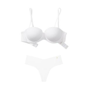 Комплект белья Victoria’s Secret PINK PUSH-UP Bra White Set