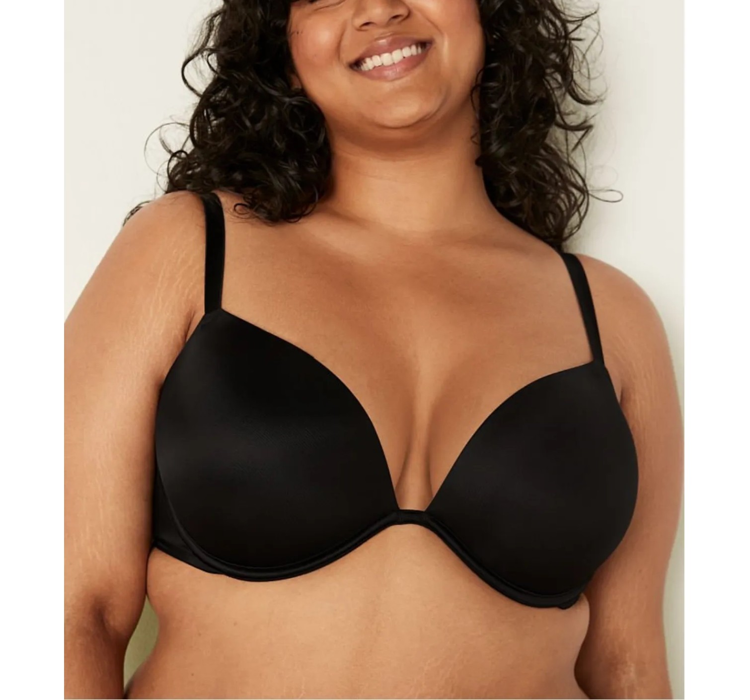 Комплект Белья PINK super push up black bra Set