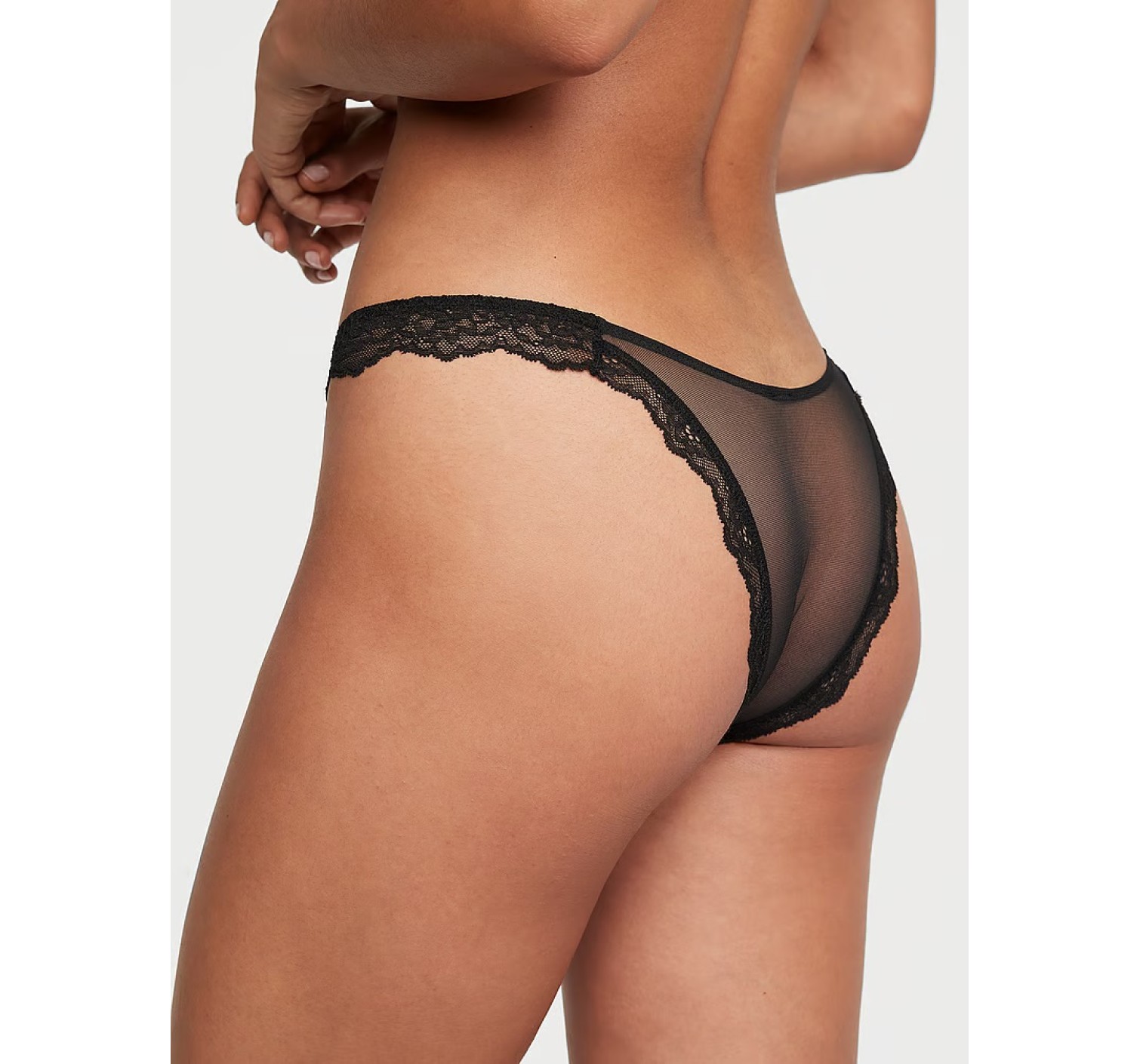 Трусики Shine Heartware Lace Brazilian Panty Black