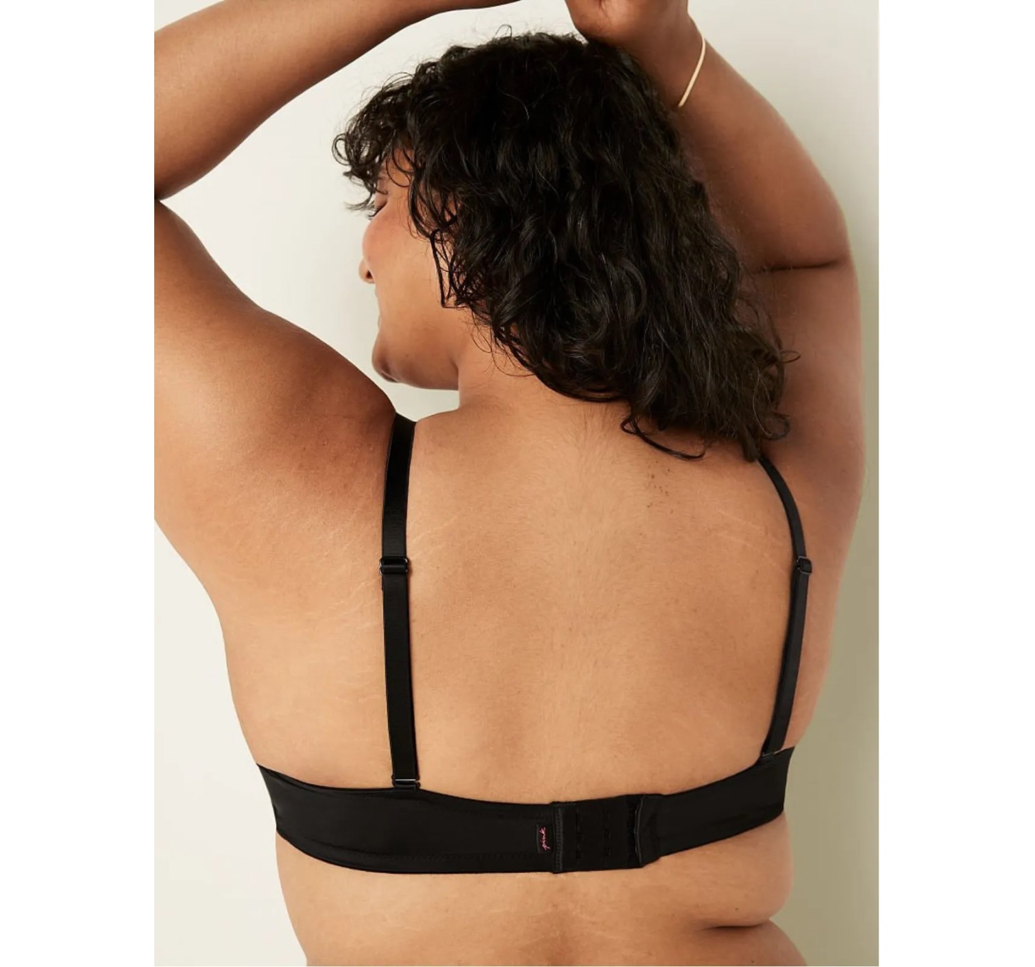 Комплект Белья PINK super push up black bra Set