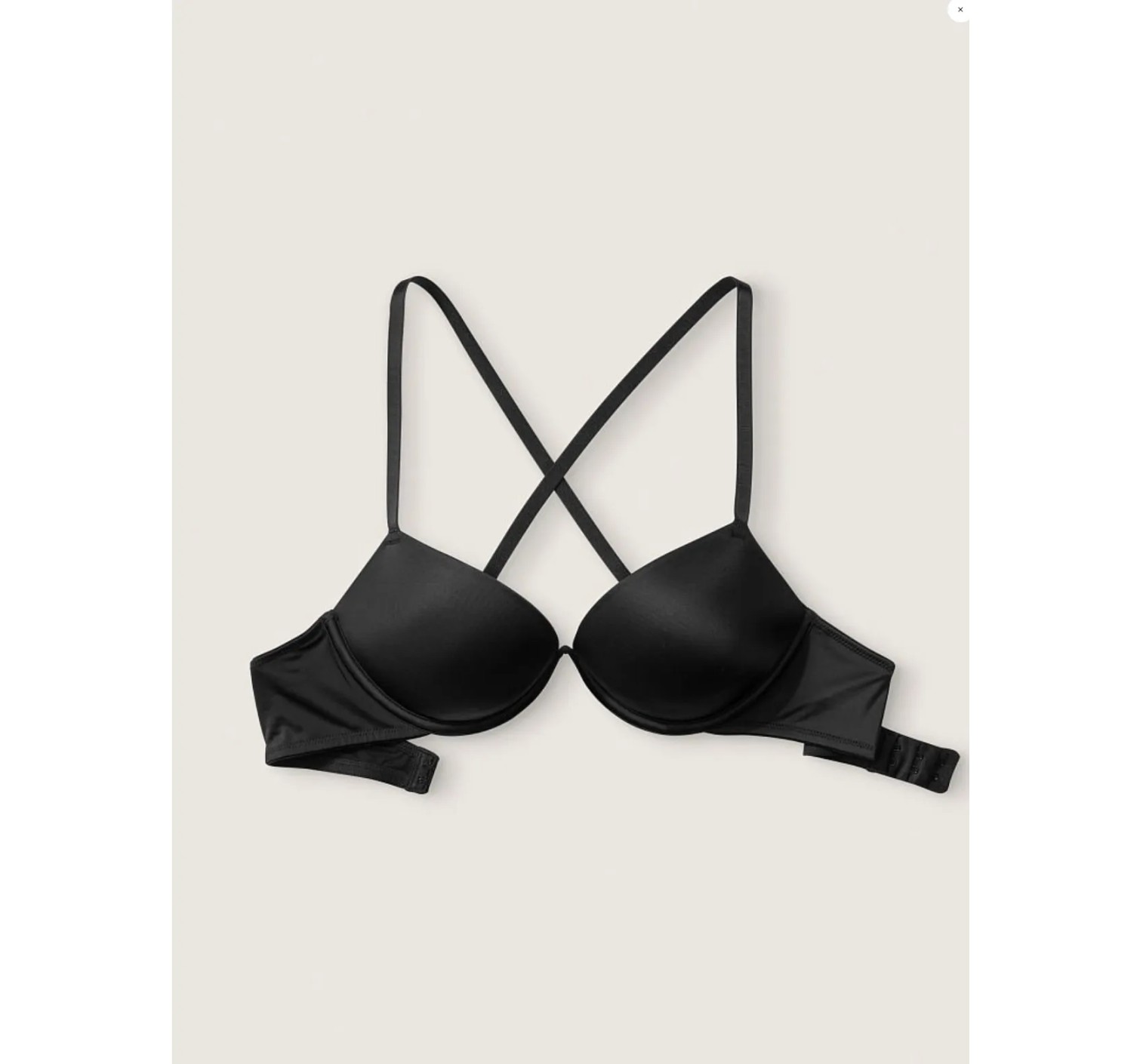 Комплект Белья PINK super push up black bra Set