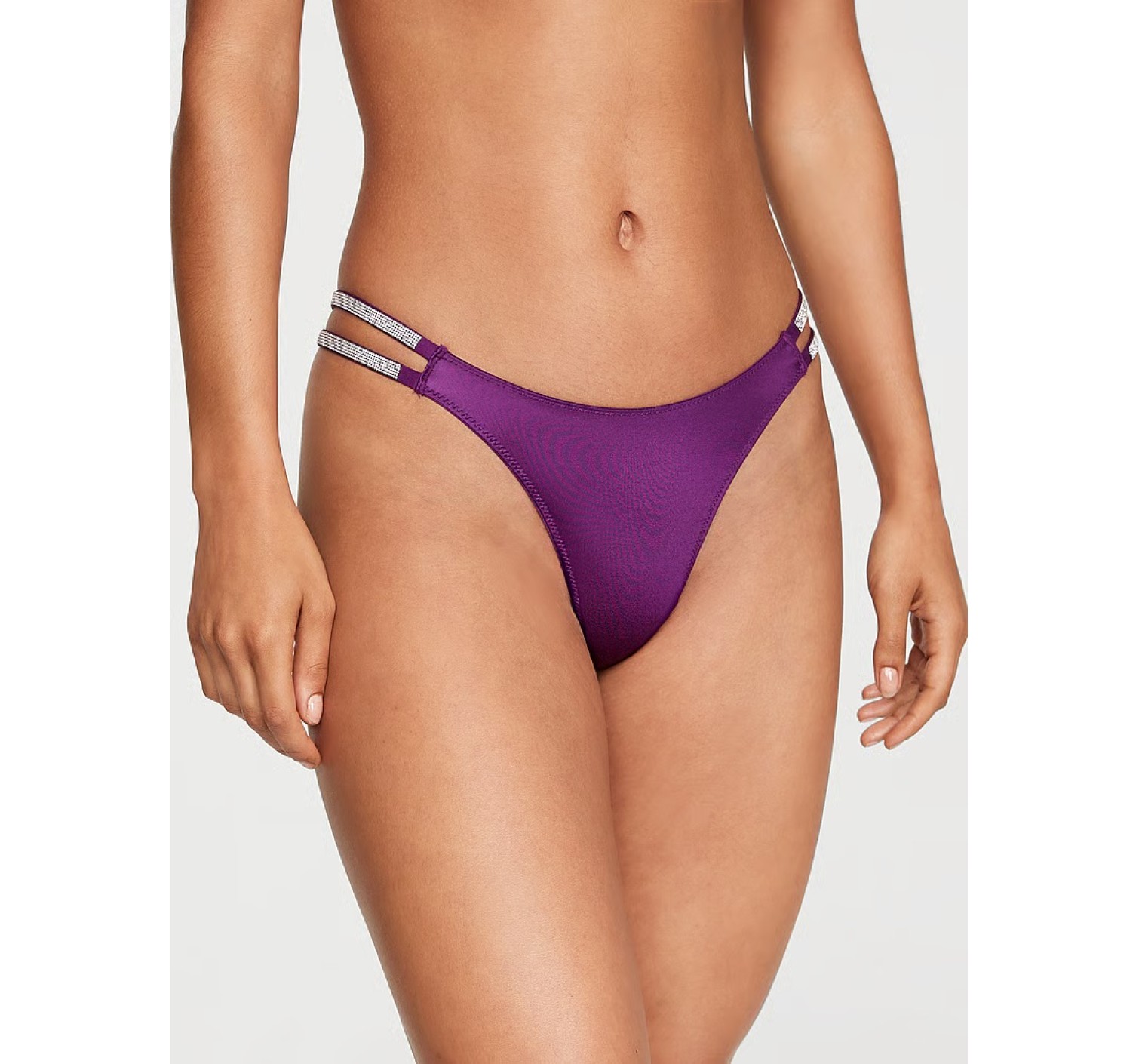 Трусики Shine Strap Thong Panty Grape Soda
