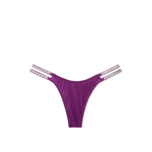 Трусики Shine Strap Thong Panty Grape Soda