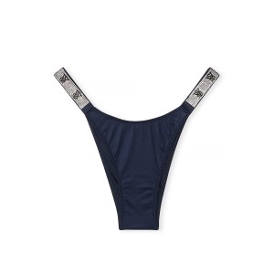 Трусики Shine Strap Brazilian Panty Noir Navy