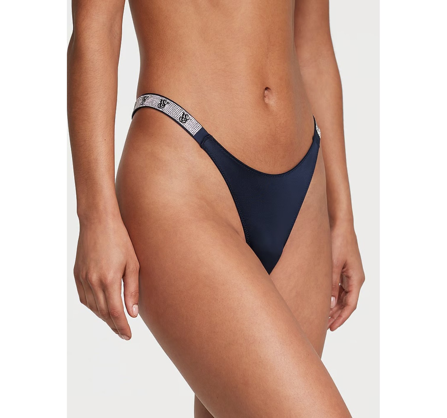 Трусики Shine Strap Brazilian Panty Noir Navy