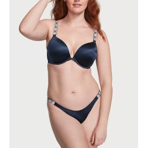 Трусики Shine Strap Brazilian Panty Noir Navy