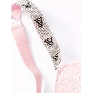 Комплект белья Shine Strap Push-up Bra Pretty Blossom V-string Set