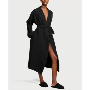 Халат Cotton Gauze Spa Robe Black