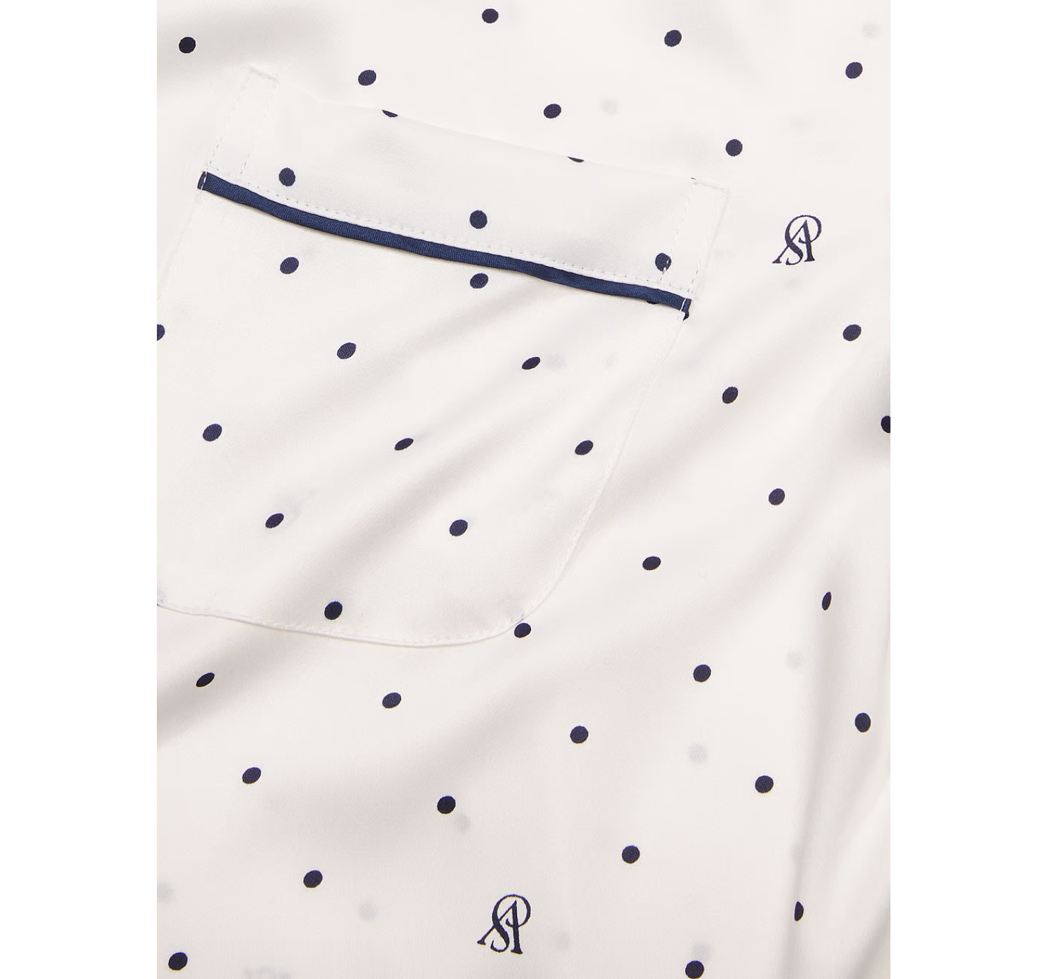 Пижама Satin Short Pajama Set Coconut White Dots