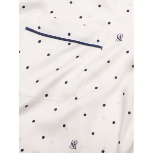 Пижама Satin Short Pajama Set Coconut White Dots