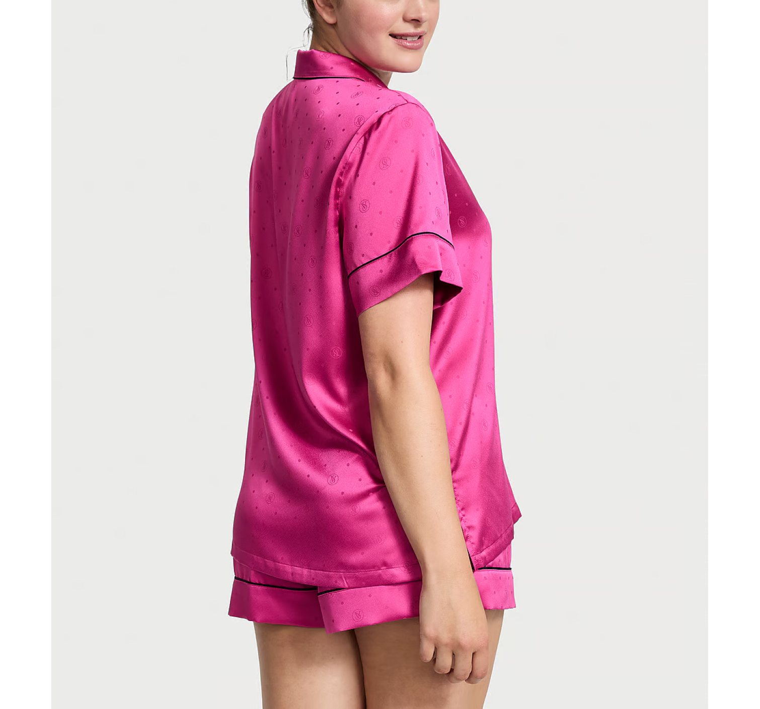 Пижама Satin Short Pajama Set Pink