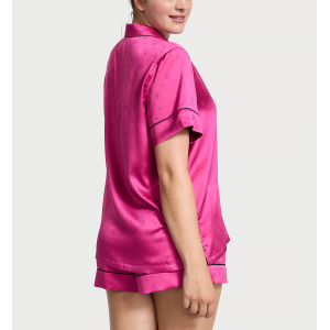 Пижама Satin Short Pajama Set Pink