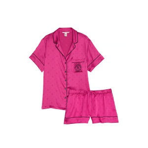 Пижама Satin Short Pajama Set Pink