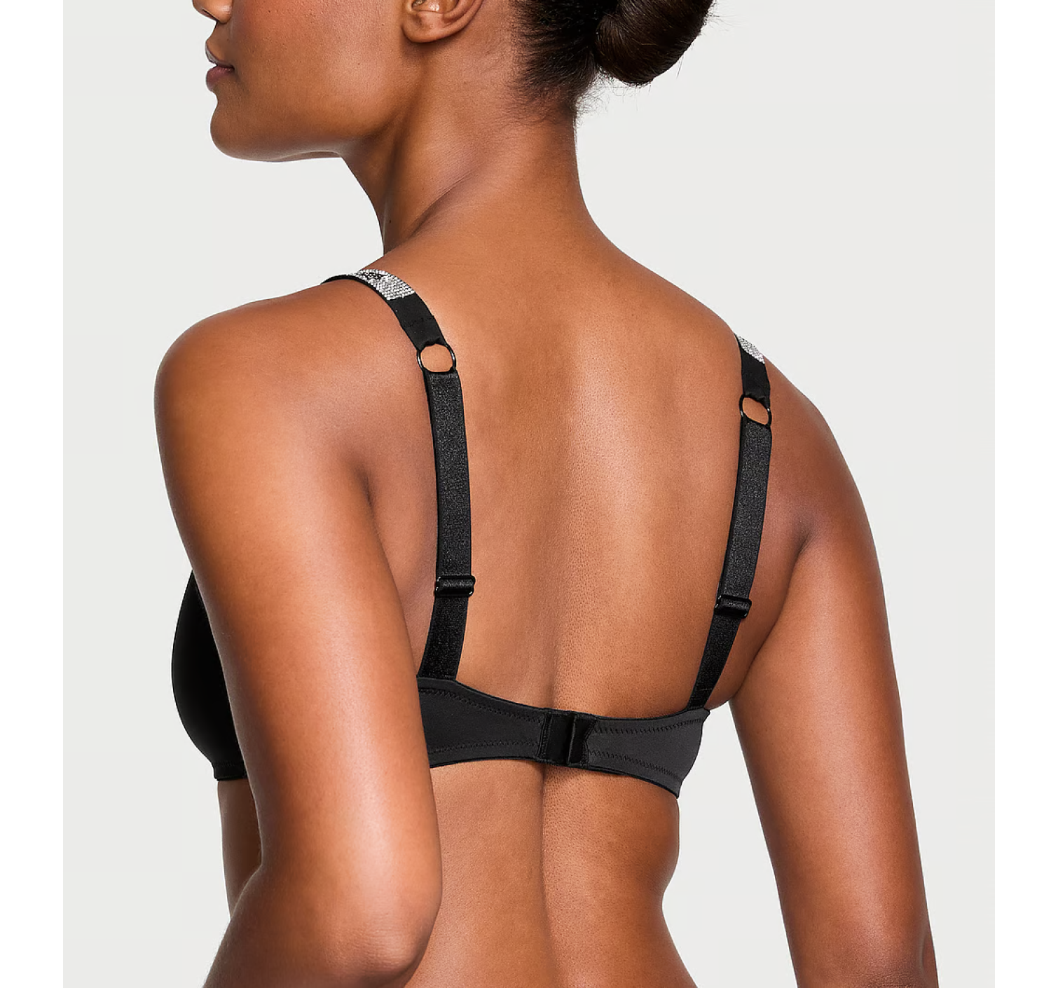 Бюстгальтер Shine Strap Scoop Bralette Black