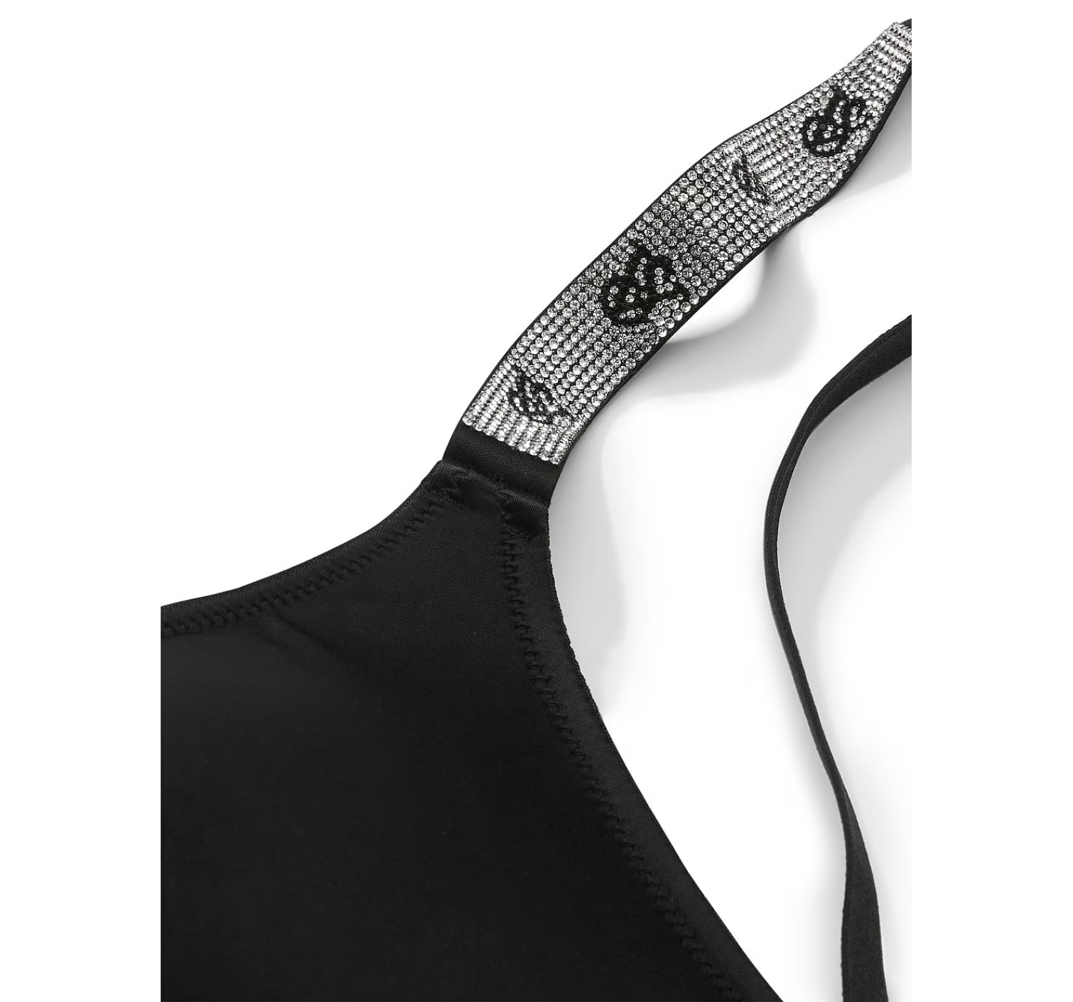 Бюстгальтер Shine Strap Scoop Bralette Black