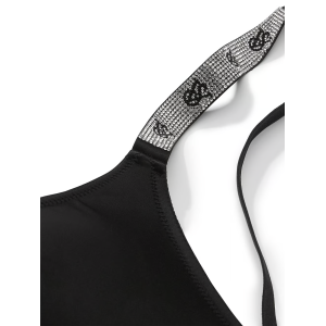 Бюстгальтер Shine Strap Scoop Bralette Black