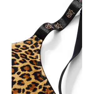 Бюстгальтер Shine Strap Scoop Bralette Leopard