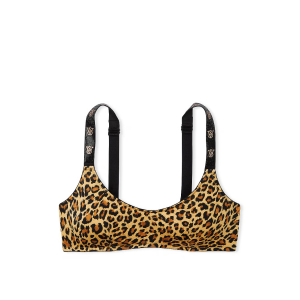 Бюстгальтер Shine Strap Scoop Bralette Leopard