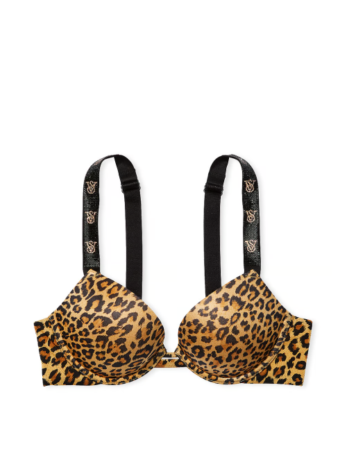 Бюстгальтер Shine Strap Push-Up Bra Leopard