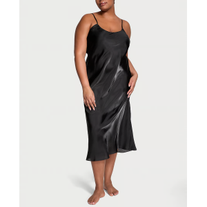 Пеньюар Organza Midi Slip Dress Black
