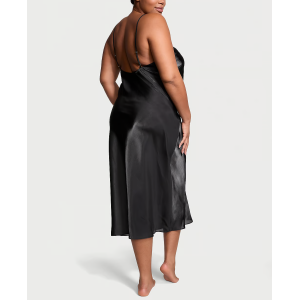 Пеньюар Organza Midi Slip Dress Black