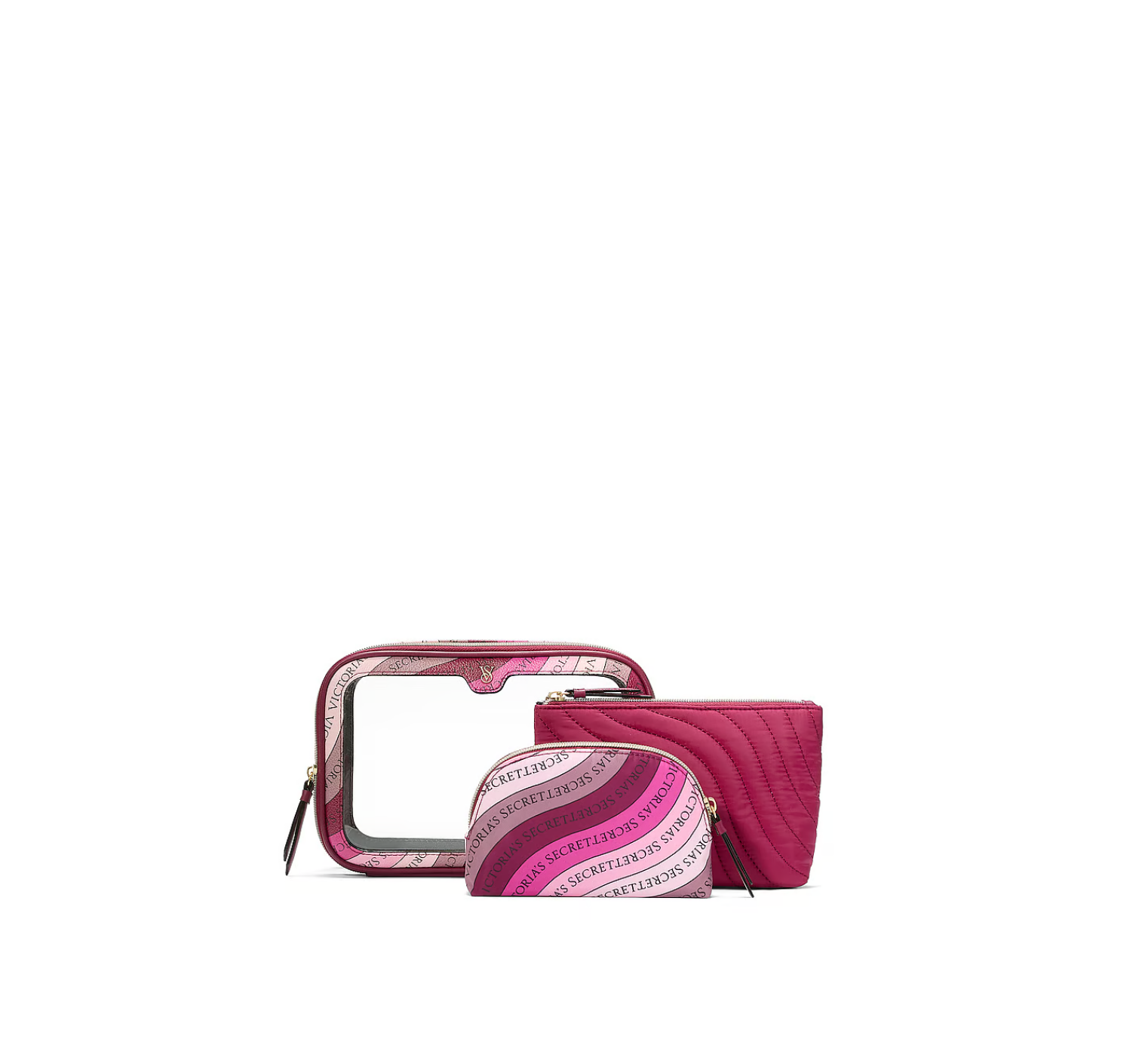 Косметичка 3в1 3-Piece Makeup Bag Wine