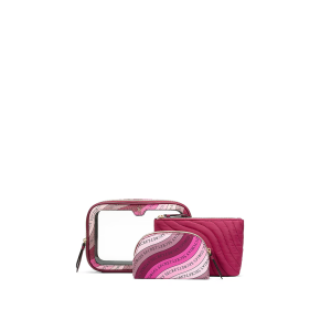 Косметичка 3в1 3-Piece Makeup Bag Wine