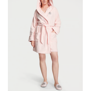 Халат Terry Hooded Short Robe Pink