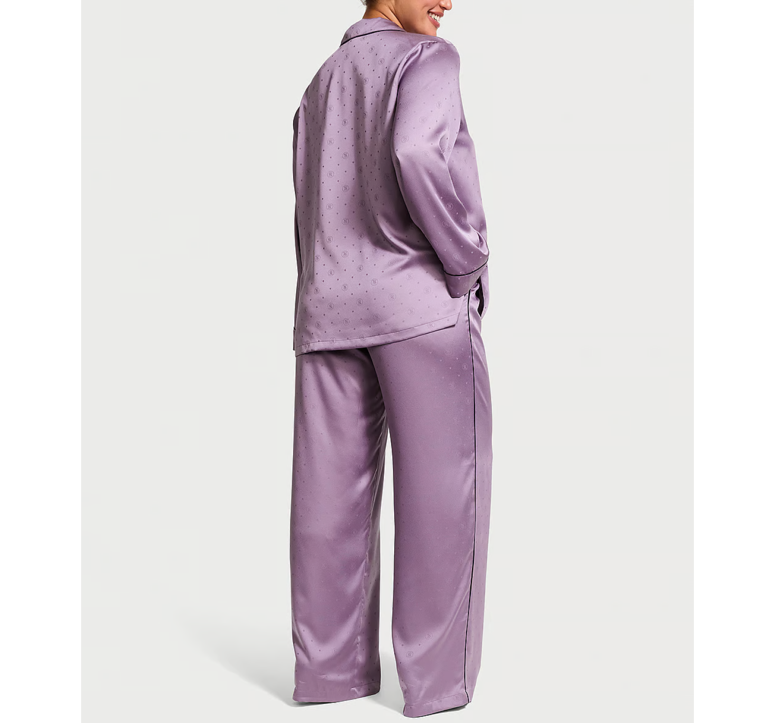 Піжама Satin Long Pajama Set Frozen Plum