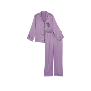 Піжама Satin Long Pajama Set Frozen Plum
