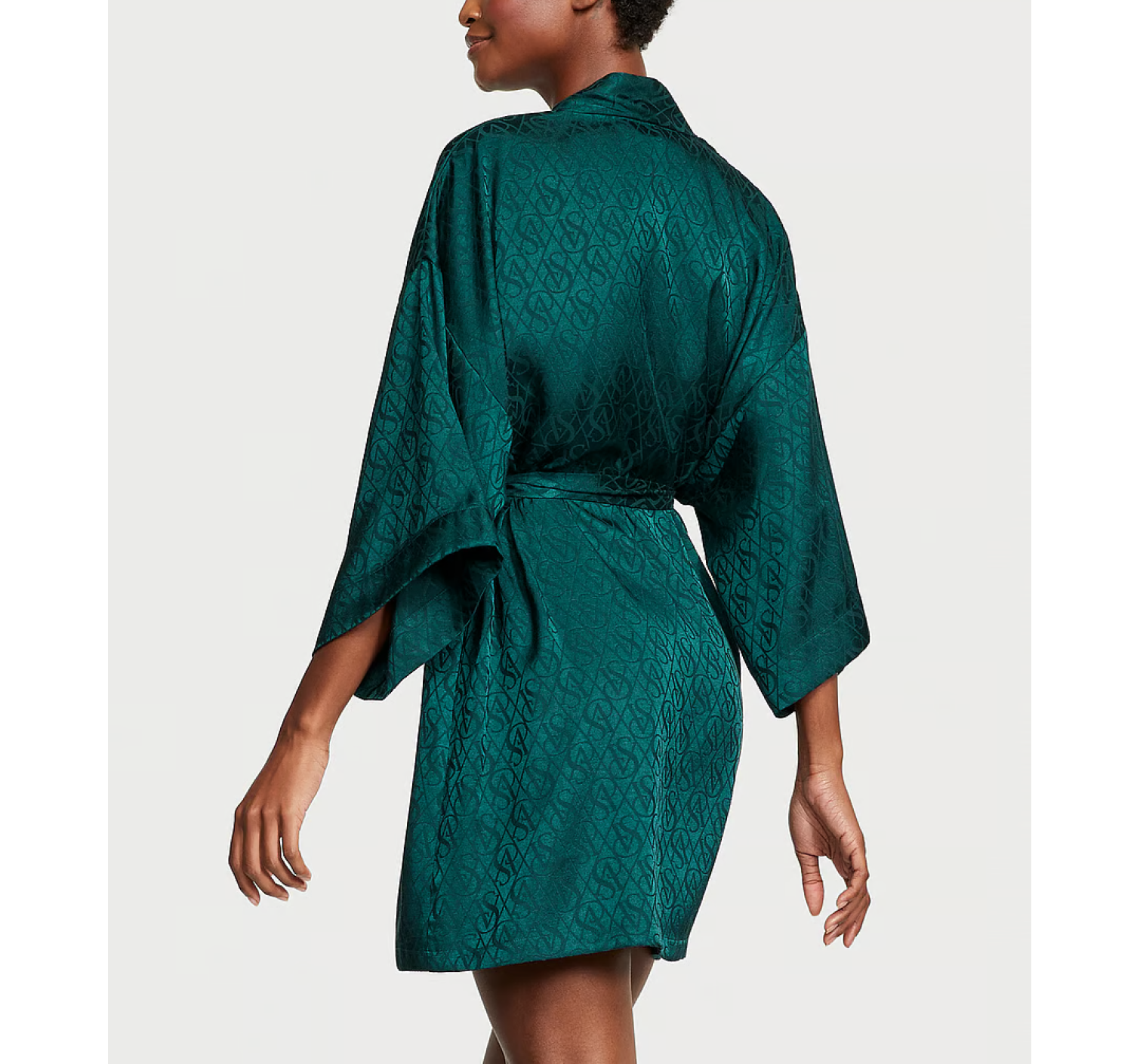 Сатиновий халат The Tour '23 Icon Satin Robe Green