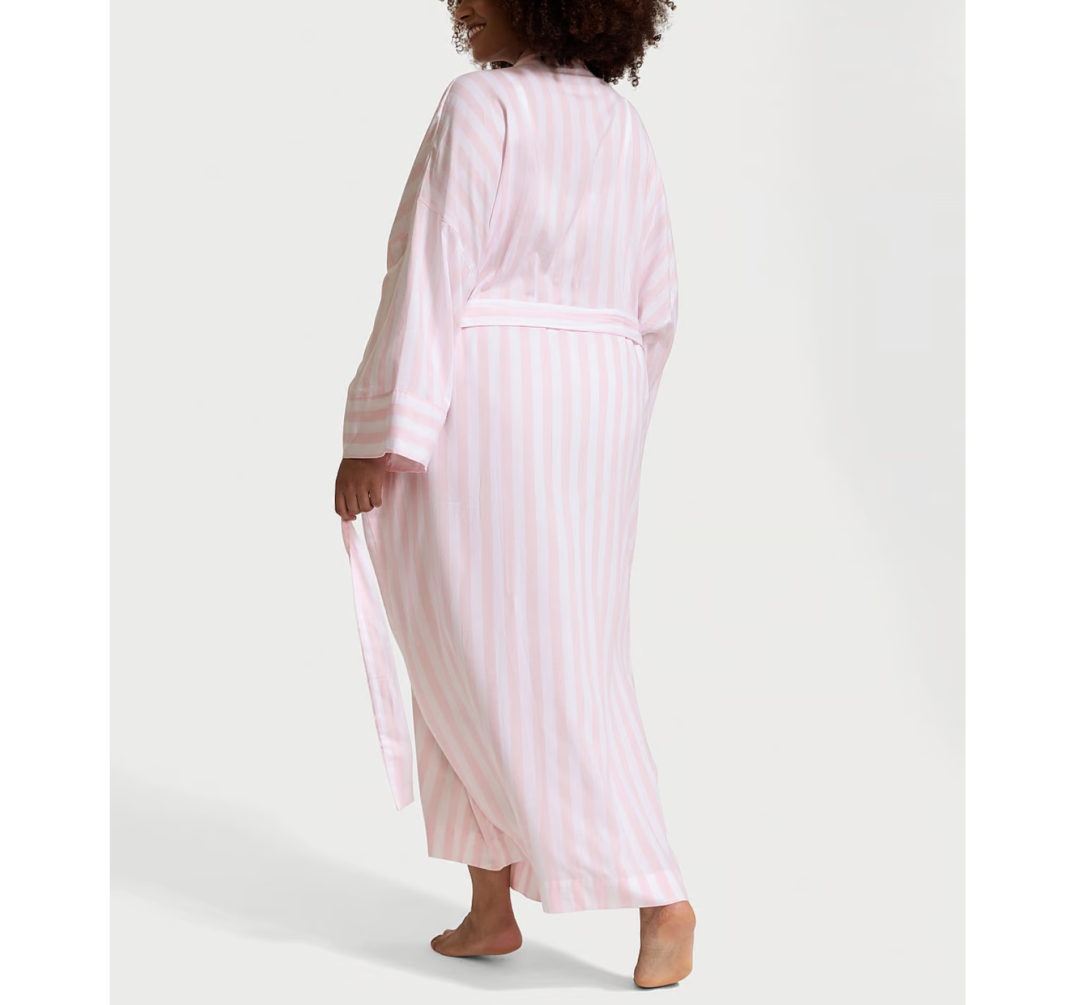 Халат Modal-Cotton Long Robe Pretty Blossom Stripes