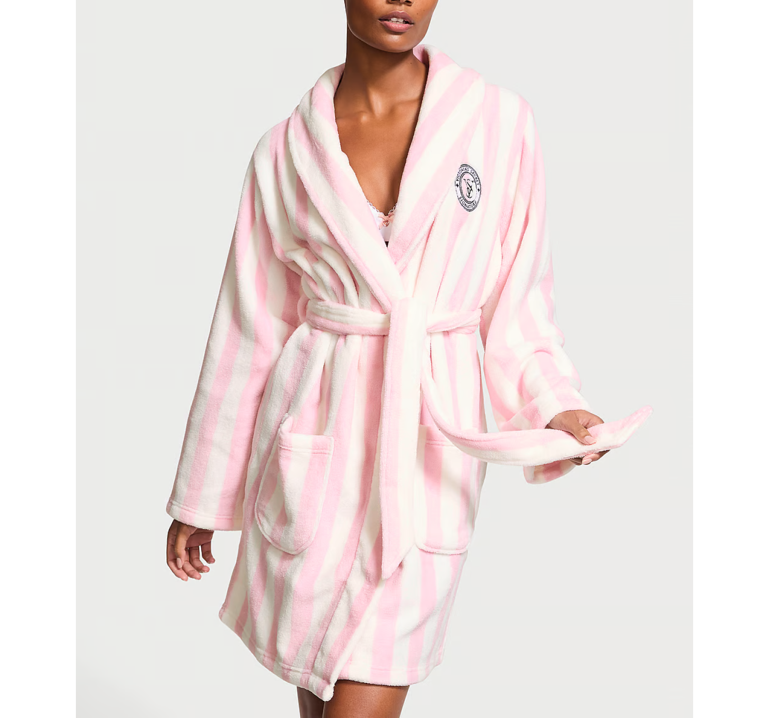 Халат Short Cozy Robe Pretty Blossom Stripes