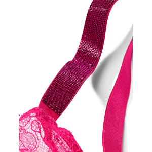 Бюстгальтер The Fabulous by Victoria's Secret Full-Cup Shine Strap Lace Bra Hot Pink